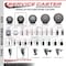 Service Caster 3.5'' SS Gray Poly Wheel Swivel 3/4'' Expanding Stem Caster SCC-SSEX20S3514-PPUB-34 - alternate 2
